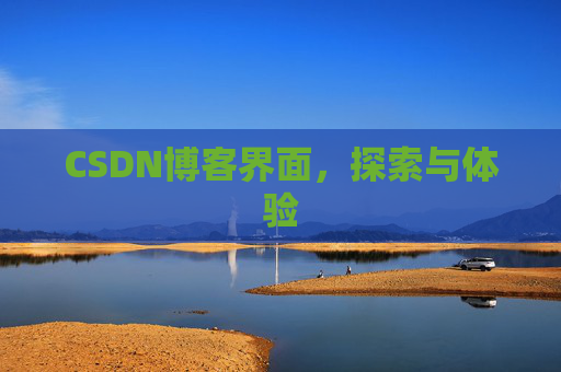 CSDN博客界面，探索与体验